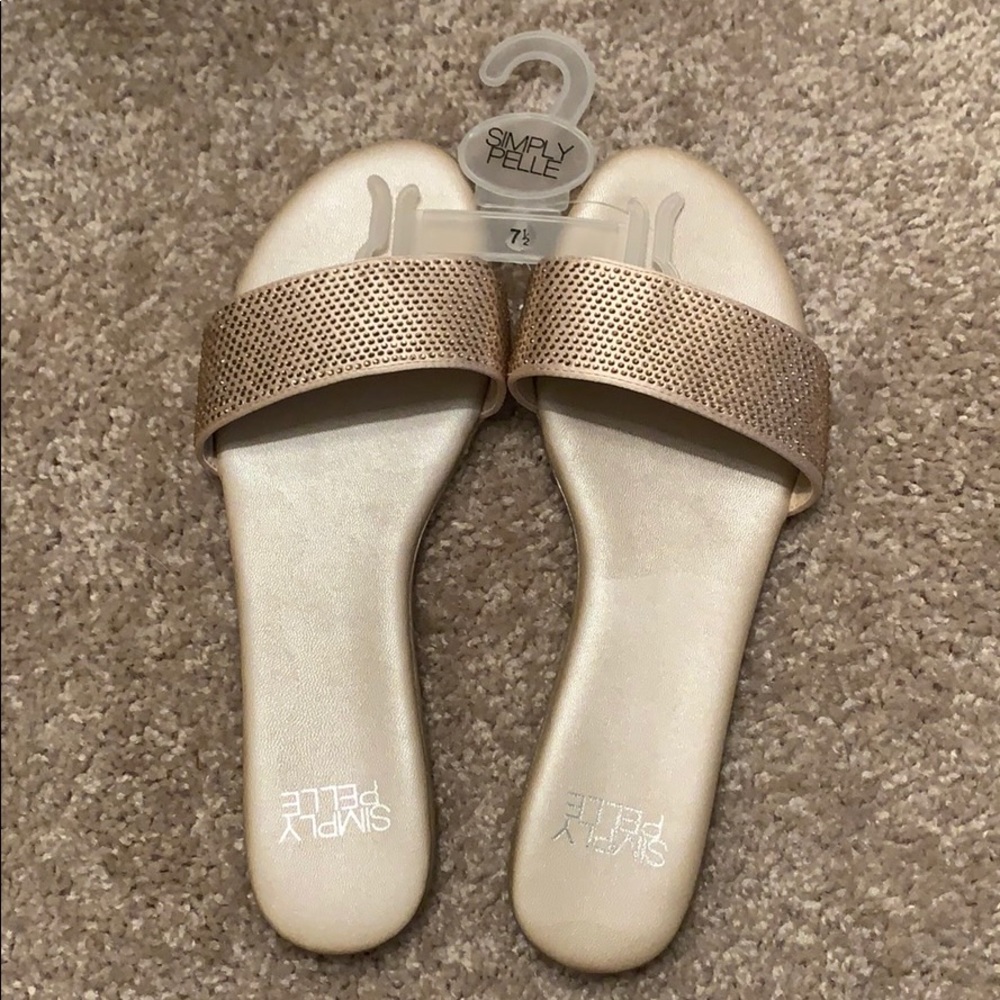 Simply Pelle Shoes | Gold Evening Shoes